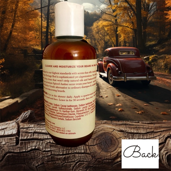🧔 NEW Cremo Heritage Red Beard Wash & Softener No. 508 Spiced Amber 6fl oz 🧔 - Picture 3 of 5